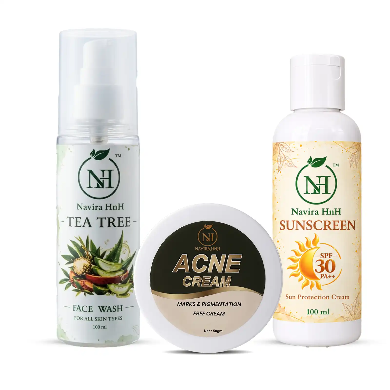 SS Cream Sunscreen | Tea Tree Facewash & Acne Cream | Exclusive Festive Combo